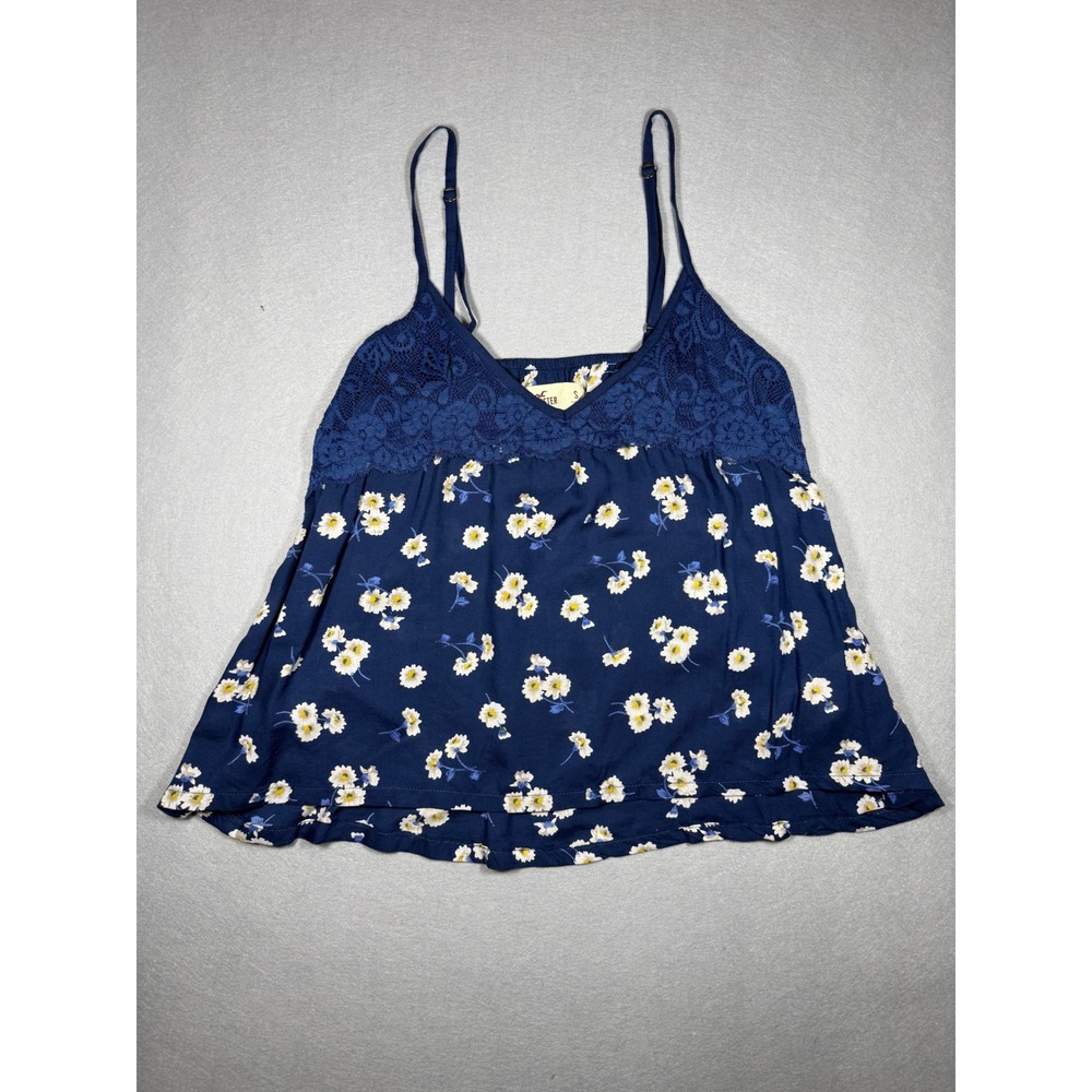 Vintage Y2K Hollister Flowy Floral Lace Coquette Delicate Feminine Babydoll Top